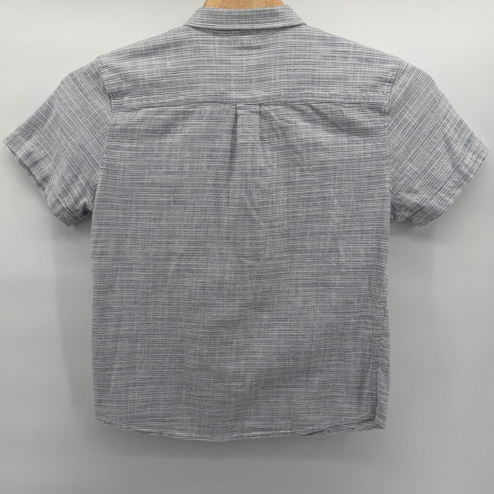 Marine Layer Button Down Shirt Mens Large Blue Stripe Short Sleeve 15791 - Picture 3 of 9